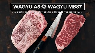 Japanese WAGYU A5 VS AUSTRALIAN Wagyu MBS 7  Worlds Best Steaks Battle [upl. by Atiuqer]