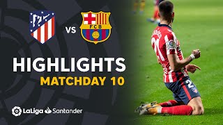 Highlights Atletico Madrid vs FC Barcelona 10 [upl. by Denoting224]