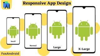 Responsive App Design in Android Studio 2021 Android Studio Tutorial  Foxandroid [upl. by Langsdon354]