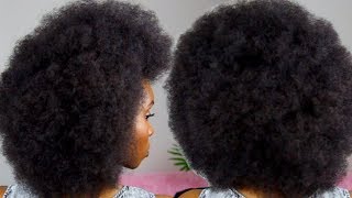 THE PERFECT AFRO TUTORIAL  4C NATURAL HAIR [upl. by Tandy]