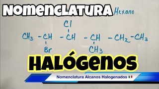 Nomenclatura de HALOGENUROS de ALQUILO bien fácil [upl. by Yadrahs]