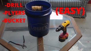 5 Gallon bucket mouse trap how to  easy [upl. by Marcia]