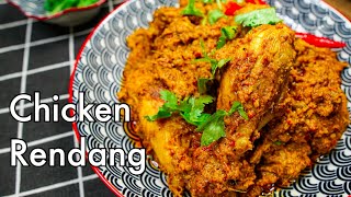 Spicy Chicken Rendang recipe  easy Rendang Ayam for Hari Raya Eid [upl. by Ahsiniuq]