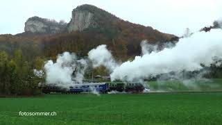 Dampffahrt OensingenBalsthalBahn AG [upl. by Lahcsap213]