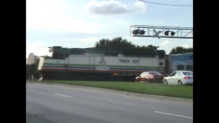 Classic F40PH amp P42DC K5LA Horns From TriRail amp Amtrak At Pompano Beach 102811 [upl. by Tterag]