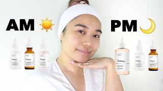 The Ordinary Skincare Routine l Morning  Night [upl. by Carvey952]