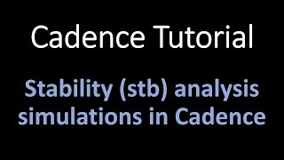 Stability stb analysis in Cadence [upl. by Mokas]