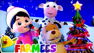 We Wish You A Merry Christmas amp Happy New Year  Christmas Carols  Childrens Music  Farmees [upl. by Cence]