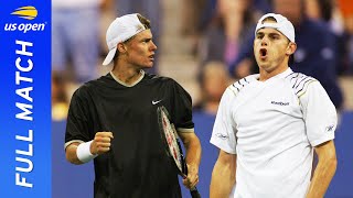 Lleyton Hewitt vs Andy Roddick Full Match  2001 US Open Quarterfinal [upl. by Nnaassilem]