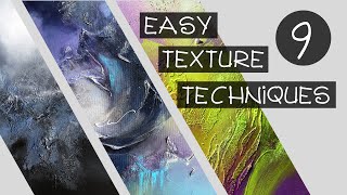 9 BEST EASY Texture Painting Techniques on Canvas  Intensive Tutorial  ENFRESCNDE Subs [upl. by Erida]