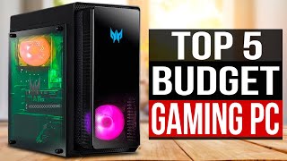 TOP 5 Best Budget Gaming PC 2024 [upl. by Euqirat735]