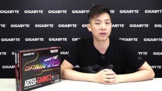 GIGABYTE AB350 Series  AB350GAMING 3 Motherboard Unboxing amp Overview [upl. by Duffie]