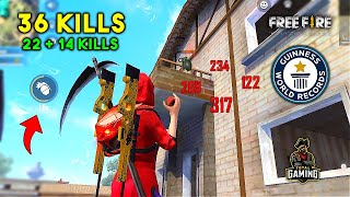 World Record 36 Kills in Duo vs Squad Must Watch Gameplay  Garena Free Fire [upl. by Rew]