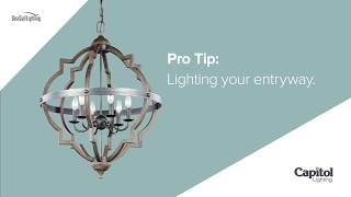 Foyer Lighting  How to Light Your Homes Entry Way [upl. by Recnal]