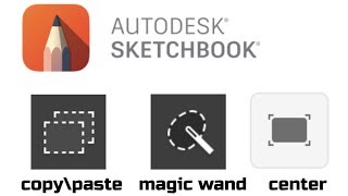 SKETCHBOOK MOBILE  HOW TO COPY PASTE  CENTER SCREEN  MAGIC WAND EXPLAINED [upl. by Asiak]