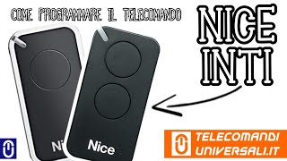 Come programmare un telecomando NICE INTI [upl. by Frerichs]