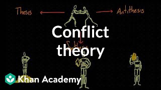 Conflict theory  Society and Culture  MCAT  Khan Academy [upl. by Waxler562]