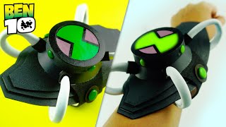 FREE TEMPLATE How To Make Ben 10000 Classic Omnitrix  Homemade Alien Cosplay Watch 100 Easy DIY [upl. by Dwain]