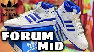 Adidas Forum Mid  Royal Blue Unboxing [upl. by Dash]