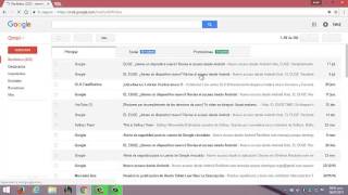 como ver mensajes de gmail [upl. by Cirdahc]