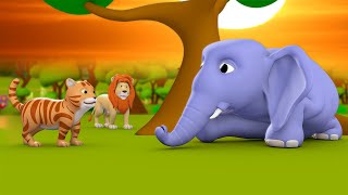 The Monkey And Two Cats 3D Animated Hindi Moral Stories for Kids बंदर और दो बिल्लियों कहानी Tales [upl. by Aniuqaoj]