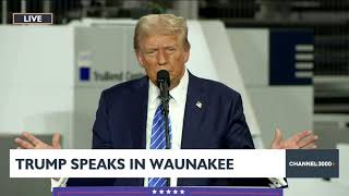 LIVE Trump speaks in Waunakee [upl. by Nesbitt]