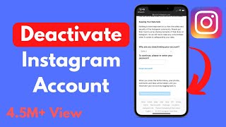 How to Deactivate Instagram Account  Deactivate Your Instagram Account [upl. by Graces]