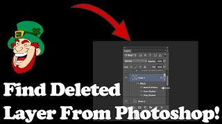 How To Find All Deleted Layer From Photoshop  Find All Missing Tools in Photoshop [upl. by Brine]