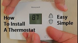 How To Install Replace A Thermostat [upl. by Burta]