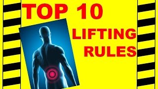 Back Safety  Top 10 Lifting Rules  Avoid Back amp Spine Injuries Safety Training Video [upl. by Ara601]