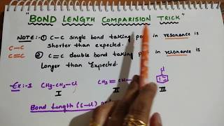 Bond Length Comparison Trick [upl. by Malim817]