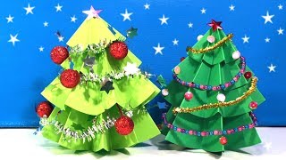 Kerstboom vouwen  origami kerst [upl. by Nymsaj350]