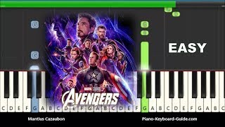 Avengers Endgame  Portals Easy Piano Tutorial [upl. by Ailev]