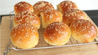 How to Make Homemade Hamburger Buns [upl. by Hadeis]