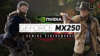 NVIDIA Geforce MX250 Gaming Performance 2020 [upl. by Nimzaj624]