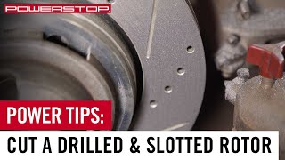 Can You Resurface a Drilled amp Slotted Rotor  PowerStop [upl. by Agnew368]