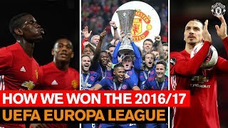 How We Won the 1617 UEFA Europa League  Manchester United  Season Review [upl. by Boarer433]