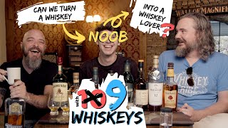 a NOOB tastes the Top 10 Whiskeys For Beginners [upl. by Nnylrahc]