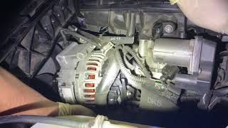 AUDI ALTERNATOR REPLACEMENT 20 ENGINED SUPER EASY [upl. by Sunev857]