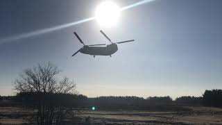 Chinook low flying practising [upl. by Akimed237]