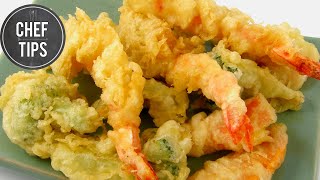 Crispy Tempura Batter Recipe ANYONE Can Make  Chef Tips [upl. by Kling]