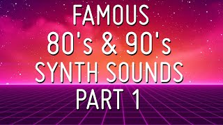 Famous synth sounds of the 80s and 90s Part 1 CMI Yamaha DX7 Korg M1 Roland D50 TX81Z [upl. by Enatan196]