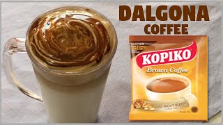 Dalgona Coffee  Dalgona Coffee using instant Coffee mix  Dalgona Coffee using KOPIKO [upl. by Atteuqcaj268]