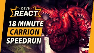 Carrion Developers React to 18 Minute Speedrun [upl. by Sharon365]