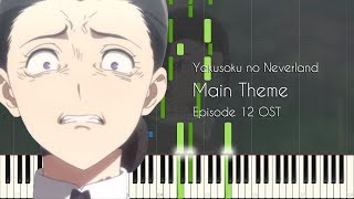 Yakusoku no Neverland Main Theme  Episode 12 Finale SoundtrackOST  Piano Arrangement Synthesia [upl. by Alyahsal]