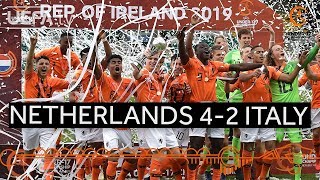 U17 Final highlights Netherlands 42 Italy [upl. by Dnalrah]