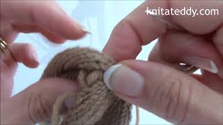 Tutorial 9 BampT and mattress stitch Knit a Teddy Dog sewing the Body [upl. by Nageek]