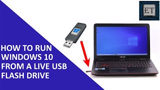 How to Run Windows 10 From a Live USB Flash Drive [upl. by Aninay]