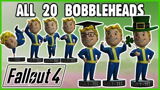 ALL 20 Bobbleheads Guide  Fallout 4 [upl. by Acnaib680]