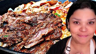 Restaurant Fajitas At Home  Carne Asada Recipe  Simply Mamá Cooks [upl. by Durarte]